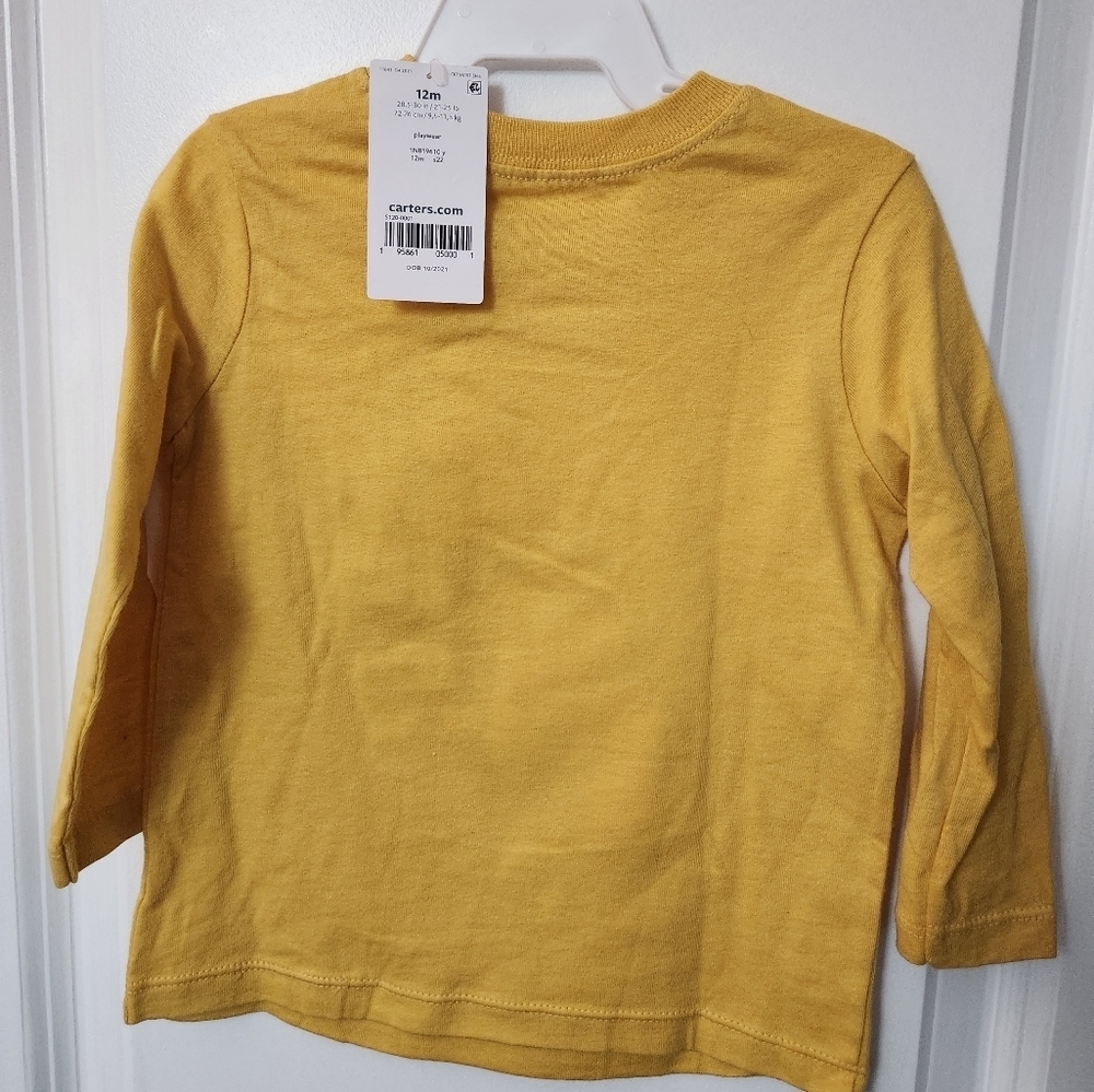 Carter's toddler size 12 month long sleeve shirt - Picture 2 of 5